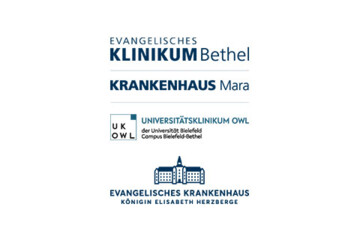 Logo Evangelisches Klinkium Bethel, Krankenhaus Mara, Universitätsklinikum OWL, Evangelisches Krankenhaus Königin Elisabeth Herzberge