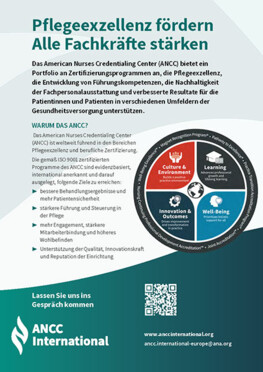 Pflegeexzellenz fördern - Alle Fachkräfte stären - ANCC International